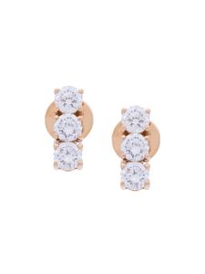 Anita Ko 18kt rose gold triple stud diamond earrings - Métallisé