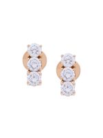 Anita Ko 18kt rose gold triple stud diamond earrings - Métallisé