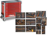 Beta BW 2400S XLR9/E-XL Gereedschapswagen met 9 laden, gevuld met gereedschap | 487 Delig - 024006363