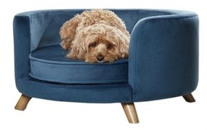 Enchanted pet Hondenmand op pootjes | Blauw | Sofa