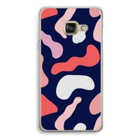 Memphis Shapes Pink: Samsung A3 (2017) Transparant Hoesje