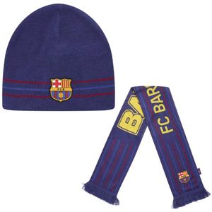 FC Barcelona Giftbox Sjaal + Muts