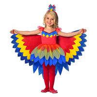 Kinderkostuum Papegaai - 5-6 jaar