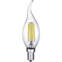 LED Lamp - Kaarslamp - Filament - Trion Kirza - 4W - E14 Fitting - Warm Wit 2700K - Dimbaar - Transparent Helder - Glas - thumbnail