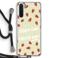 Don't forget to have a great day: Oppo A91 Transparant Hoesje met koord