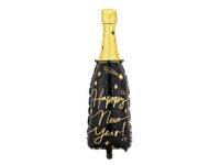 Folieballon Happy New Year Champagne Fles (27x88cm)