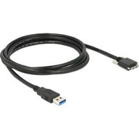 Delock 83598 Kabel USB 3.0 type A male > USB 3.0 type Micro-B male met schroeven 2 m