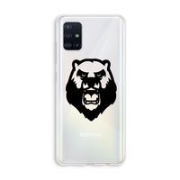 Angry Bear (black): Galaxy A51 4G Transparant Hoesje