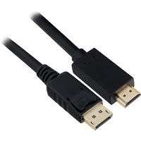Displayport 1.2 > HDMI kabel, 5 meter Adapter