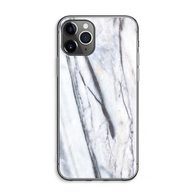 Gestreepte marmer: iPhone 11 Pro Max Transparant Hoesje