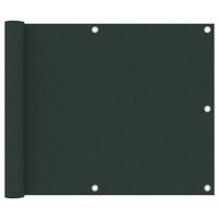 VidaXL Balkonscherm 75x500 cm oxford stof donkergroen