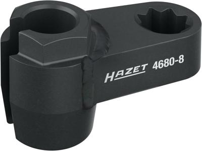 HAZET Dopsleutel voor uitlaatsonde 4680-8 · 1/2 inch (12,5 mm) achtkant hol · Buiten-zeskant-profiel · SW 17 mm