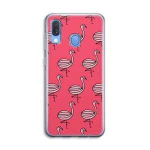 Flamingo: Samsung Galaxy A40 Transparant Hoesje