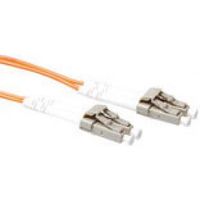 ACT 2 meter LSZH Multimode 50/125 OM2 glasvezel patchkabel duplex met LC connectoren
