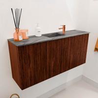 Toiletmeubel Mondiaz Joya Dlux | 90 cm | Meubelkleur Ruby | Faye wastafel Sombra Wasbak Midden | 1 kraangat