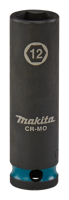 Makita Krachtdop Impact Black, 3/8 12mm lang - E-16293