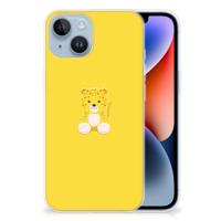 Apple iPhone 14 Telefoonhoesje met Naam Baby Leopard Apple iPhone 14 Telefoonhoesje met Naam Baby Leopard