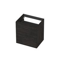 INK - Onderkast 2L A-sym Decor Tbv Grepen - 600x450x650 Mm - Houtskool Eiken