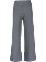 Rus pantalon court en maille nervurée - Gris