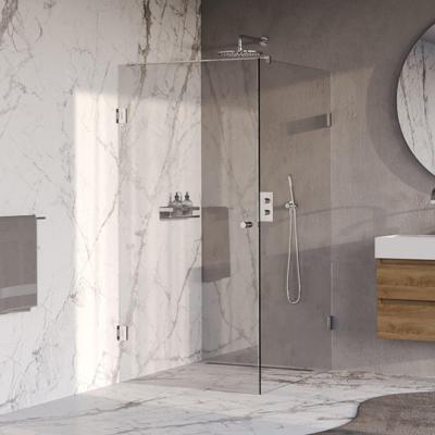 BRAUER Void Carving Douchecabine - 90x120x200cm - draaideur - glascoating - omkeerbaar - helder glas - Chroom GS-VOCC1H90120200CE