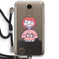 Hartje: LG K10 (2017) Transparant Hoesje met koord