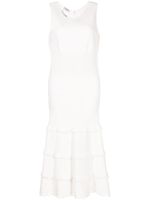 CHANEL Pre-Owned robe mi-longue à design sans manches - Blanc - thumbnail