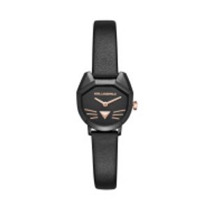 Horlogeband Karl Lagerfeld KL2621 Leder Zwart