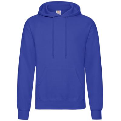 Fruit of the Loom Sweater - met capuchon - blauw - volwassenen - Hoodie Fruit of the Loom Sweater - met capuchon - blauw - volwassenen - Hoodie