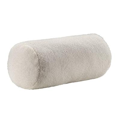 2e Halve Prijs Leen Bakker - Sierkussenrol Abby - Off-white - 45xØ20 Cm - Polyester - Wit