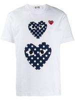 Comme Des Garçons Play heart print t-shirt - Blanc - thumbnail