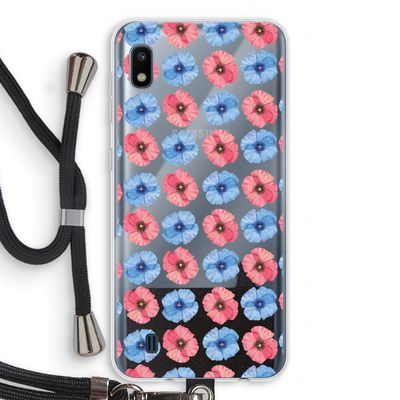 Klaproosjes: Samsung Galaxy A10 Transparant Hoesje met koord