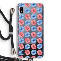 Klaproosjes: Samsung Galaxy A10 Transparant Hoesje met koord Klaproosjes: Samsung Galaxy A10 Transparant Hoesje met koord