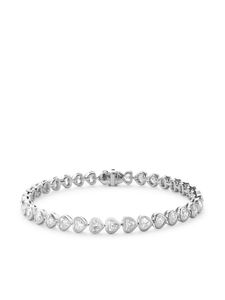 Pragnell bracelet cœur en or blanc 18ct serti de diamants - Argent