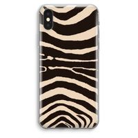 Arizona Zebra: iPhone XS Max Transparant Hoesje