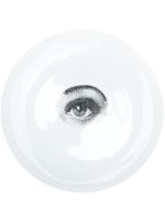 Fornasetti assiette murale Lina Cavalieri à imprimé graphique - Blanc - thumbnail