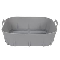 Kitchen Tools Airfryer inzet siliconen 20cm grijs