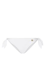 Dolce & Gabbana bas de bikini à plaque logo - Blanc - thumbnail