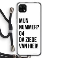 Da ziede van hier: Samsung Galaxy A22 5G Transparant Hoesje met koord