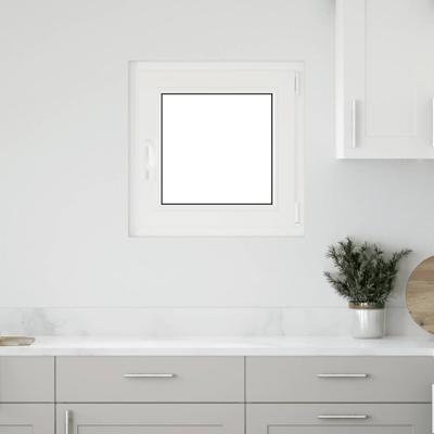 Kelderraam "RISOR" 60x60 cm draai- en kiephoek DIN rechts wit