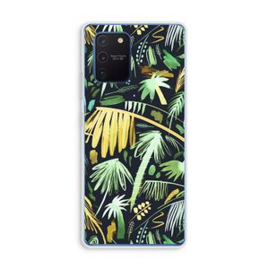 Tropical Palms Dark: Samsung Galaxy Note 10 Lite Transparant Hoesje