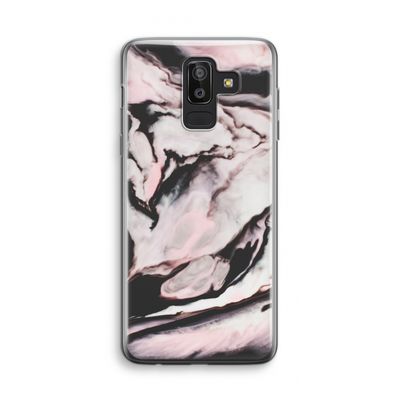 Roze stroom: Samsung Galaxy J8 (2018) Transparant Hoesje