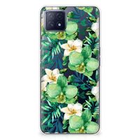 OPPO A53 5G | OPPO A73 5G TPU Case Orchidee Groen - thumbnail