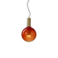 Bomma Phenomena Hanglamp - Small Ball - Rood - Goud - thumbnail