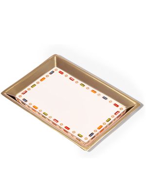 Suzanne Kalan plateau imprimé en porcelaine - Rose