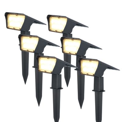 HOFTRONIC™ 6x Odessa LED Solar Tuinspot 3000K warm wit IP65 waterdicht