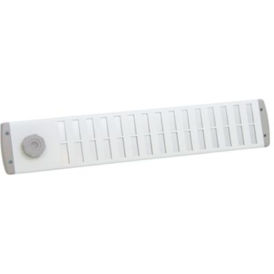 schuifrooster alu.wit 500 x 90 mm met draaiknop