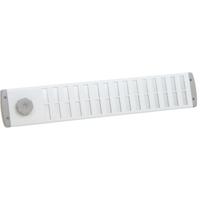 schuifrooster alu.wit 500 x 90 mm met draaiknop