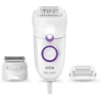 Braun Silk-épil 5-625 - Epilator - 3 in 1 - Inclusief 2 Extra&apos;s & Scheerkop - Voor Zachte Ontharing - Wit/Paars - thumbnail