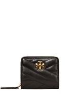 Tory Burch porte-monnaie matelassé à plaque logo - Noir - thumbnail