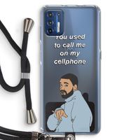 Hotline bling: Motorola Moto G9 Plus Transparant Hoesje met koord